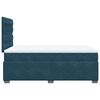 vidaXL Boxspringbett mit Matratze Blau 120x190 cm Samt