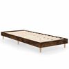 vidaXL Bettgestell ohne Matratze R&auml;uchereiche 75x190 cm Holzwerkstoff