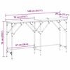 vidaXL Konsolentisch Altholz 140 x 29 x 75 cm Holzwerkstoff