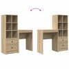 vidaXL Schreibtisch mit Schubladen 2 pcs Sonoma-Eiche