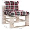 vidaXL 9-tlg. Garten-Lounge-Set aus Paletten mit Kissen Kiefernholz