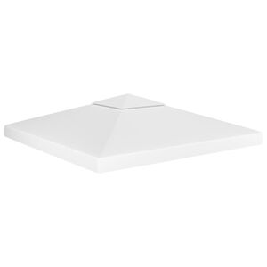 vidaXL Pavillon-Dachplane mit Kaminabzug 310 g/m&sup2; 3x3 m Wei&szlig;