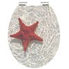 SCH&Uuml;TTE WC-Sitz mit Absenkautomatik RED STARFISH Hochglanz MDF