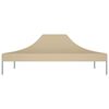 vidaXL Partyzelt-Dach 4x3 m Beige 270 g/m²
