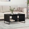 vidaXL Couchtisch Schwarz Eichen-Optik 80 x 50 x 40 cm Holzwerkstoff