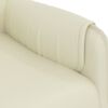vidaXL Massagesessel Creme Kunstleder
