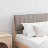 vidaXL Gepolstertes Kopfteil Taupe 160 cm Massives Kiefernholz