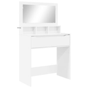 vidaXL Schlafzimmer-Frisiertische Hochglanz Wei&szlig; 80 x 39,6 x 135 cm