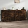 vidaXL Sideboards 2 Stk. Räuchereiche Holzwerkstoff