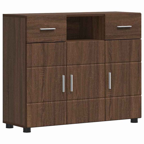 vidaXL Holzschrank mit Speicher Braun Eichen-Optik 88,5 x 30,5 x 73 cm