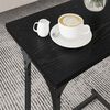 vidaXL Nesting Couchtisch 3 pcs Schwarz Eichen-Optik 50,5 x 35 x 53 cm