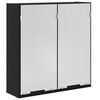 vidaXL Spiegelschrank Schwarz Eichen-Optik 64 x 20 x 67 cm