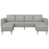 vidaXL Sofa Set Wolkengrau Stoff