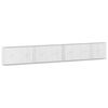 vidaXL Gabione mit 3,5 mm Draht und 5x5 cm Maschen 350x20x50 cm