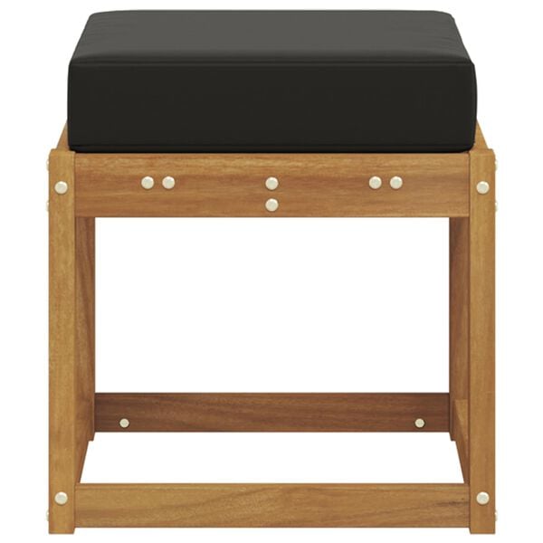 vidaXL Outdoor Hocker Bank Massivholz Akazie Natur