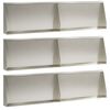 vidaXL St&uuml;tzmauer 6 stk. 80 x 12 x 30 cm Edelstahl Silber