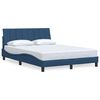 vidaXL Bettgestell ohne Matratze "Hanko" Blau 120x200 cm Stoff
