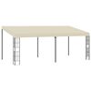 vidaXL Wand-Pavillon 3x6 m Creme Stoff