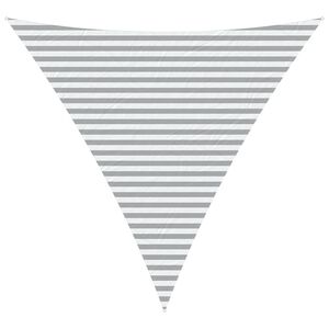 vidaXL Sonnensegel Hellgrau und Wei&szlig; 4 x 4 x 4 m