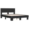 vidaXL Bettgestell Schwarz 140x190 cm Holzwerkstoff und Metall