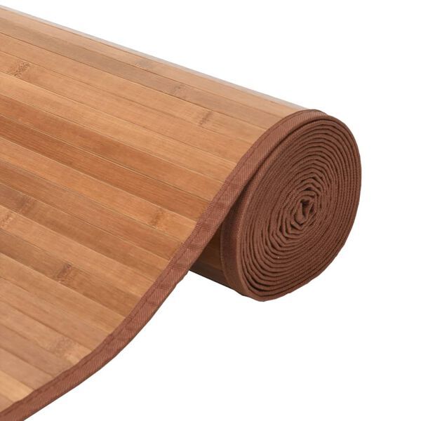 vidaXL Teppich Rechteckig Natur 80x500 cm Bambus