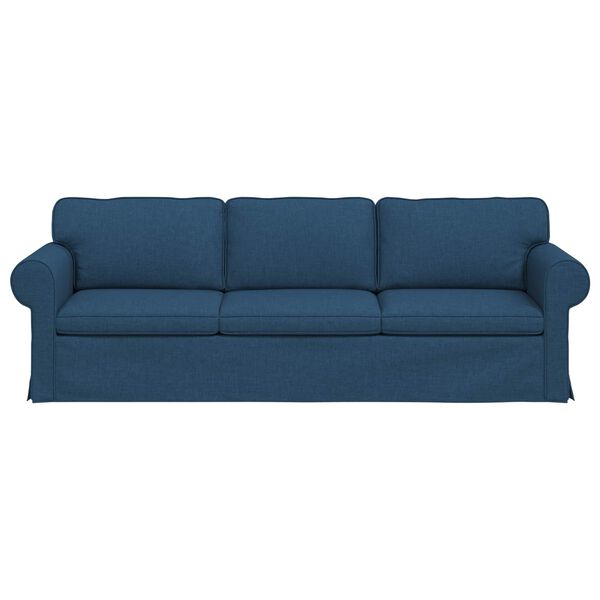 vidaXL Sofa 210cm Blau Metall