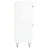 vidaXL Sideboard Hochglanz-Wei&szlig; 69,5x34x90 cm Holzwerkstoff