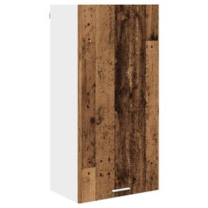 vidaXL H&auml;ngeschrank Altes Holz und Wei&szlig; 50 x 31 x 100 cm Holzwerkstoff