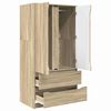 vidaXL Badezimmerschrank Sonoma-Eiche 79,5 x 49 x 156 cm Holzwerkstoff