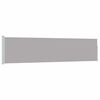 vidaXL Ausziehbare Seitenmarkise 117&times;500 cm Grau