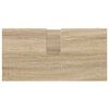 vidaXL Badezimmerm&ouml;bel-Set mit Regal 4 pcs Sonoma-Eiche Holzwerkstoff