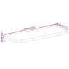 vidaXL Tischplatte mit Baumkante 70x40x3,8 cm Massivholz Mango