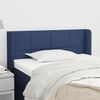 vidaXL Kopfteil mit Ohren Blau 93x16x78/88 cm Stoff