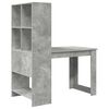 vidaXL Schreibtisch Beton Grau 122 x 67 x 145 cm Holzwerkstoff