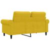 vidaXL 2-Sitzer-Sofa Gelb 120 cm Samt