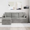 vidaXL Sofa Hellgrau Gesamtabmessungen: 198 x 134 x 80 cm (B x T x H)