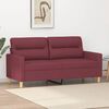 vidaXL 2-Sitzer-Sofa Weinrot 140 cm Stoff