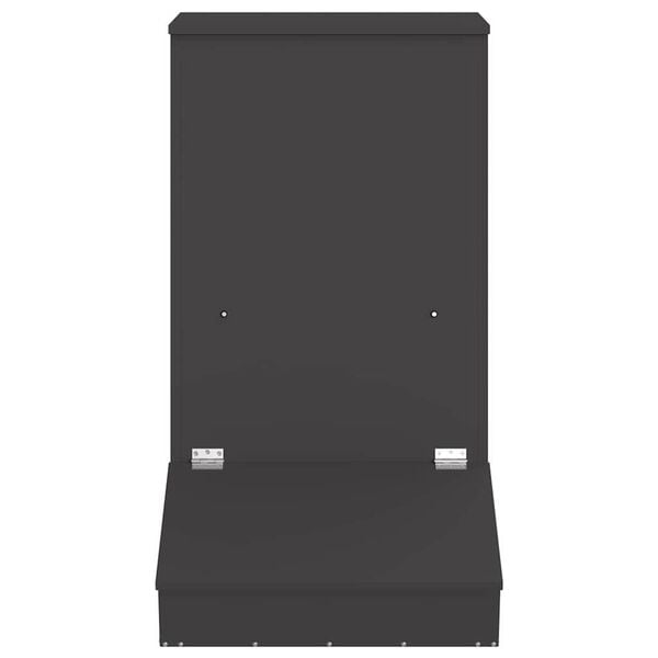 vidaXL Schweinfutterspender Schwarz 55 x 51 x 91,5 cm