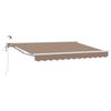 vidaXL Elektrische ausziehbare Markise Taupe 5 x 3 m