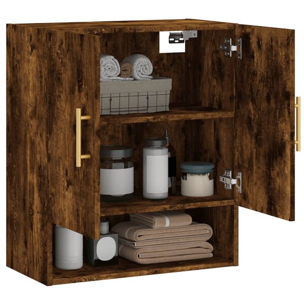 vidaXL Wandschrank R&auml;uchereiche 60x31x70 cm Holzwerkstoff