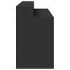 vidaXL LED-Schreibtisch Schwarz 140x55x91 cm Holzwerkstoff