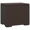 vidaXL Hocker mit Kissen 2 Stk. Braun 40x30x40 cm Poly Rattan