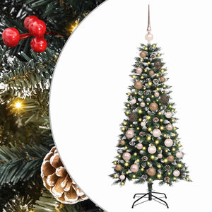 vidaXL K&uuml;nstlicher Weihnachtsbaum Gr&uuml;n 120 cm PVC, Plastik und Stahl