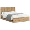 vidaXL Bettgestell mit Stauraum und Kopfteil Artisan Oak 120 x 200 cm