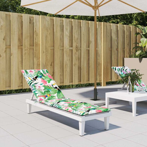 vidaXL Liegestuhl-Auflage Mehrfarbig Oxford-Gewebe