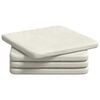 vidaXL Sitzkissen 4 stk. Samt Creme 40 x 40 x 3 cm