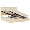 vidaXL Aufbewahrungsbett mit Matratze Creme 180 x 200 cm Stoff