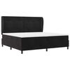 vidaXL Boxspringbett mit Matratze Schwarz 200 x 200 cm Polyester
