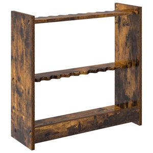 vidaXL Billardqueue-St&auml;nder Holzwerkstoff 60 x 20 x 57 cm Raucheiche