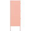 vidaXL Schubladenschrank Rosa 80x35x101,5 cm Stahl